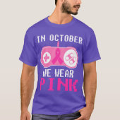 Game Controller In October We Wear Pink Gaming fri T-shirt (Voorkant)