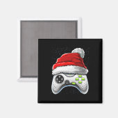 Game Controller Kerstman Hoed Gamer Gift Boy Magneet (Voorkant / Achterkant)