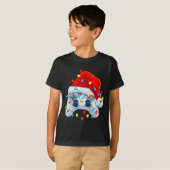 Game Controller Kerstman Hoed Gamer Jongens 1 T-shirt (Voorkant volledig)
