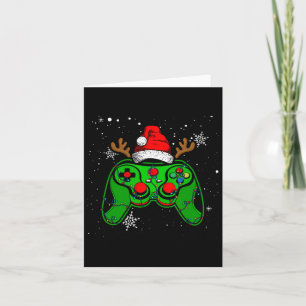 Game Controller Kerstman Hoed Gamer Jongens 2 Kaart
