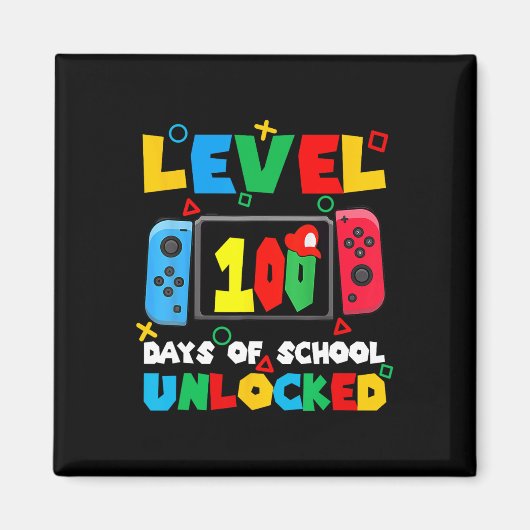 Game Controller Level 100 dagen school ontgrendeld Magneet (Voorkant)