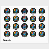 Game Controller Level 100 dagen school voltooid Ronde Sticker (Vel)