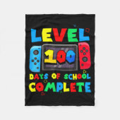 Game Controller Level 100 Days Of School Complete  Fleece Deken (Voorkant)