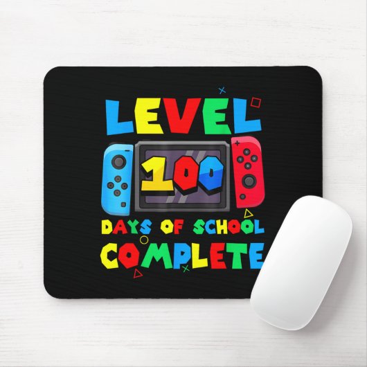 Game Controller Level 100 Days Of School Complete  Muismat (Met muis)