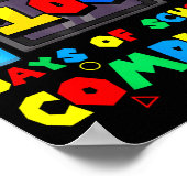 Game Controller Level 100 Days Of School Complete Poster (Hoek)