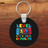 Game Controller Level 100 Days Of School Complete  Sleutelhanger (Voorkant)