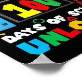 Game Controller Level 100 Days Of School Unlocked  Poster (Hoek)