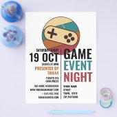 Game Controller Logo, Video Gamer Event Advert Flyer (Enkel)