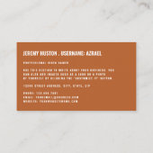 Game Controller Logo, videokanser Visitekaartje (Achterkant)