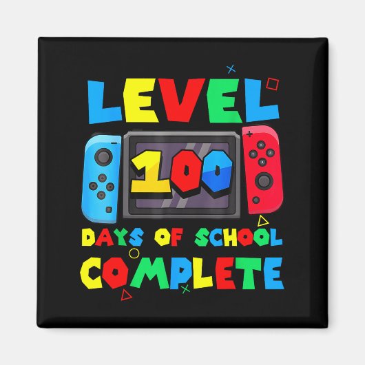 Game Controller Niveau 100 Dagen School Compleet Magneet (Voorkant)