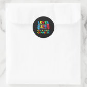Game Controller Niveau 100 Dagen School Compleet Ronde Sticker (Tas)