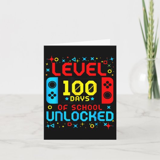 Game Controller niveau 100 dagen van school ontgre Kaart (Voorkant)