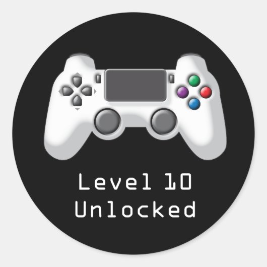 Game Controller Party Favor Sticker (Voorkant)