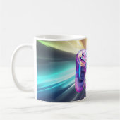 Game controller realistische roze gamer meisjes na koffiemok (Links)