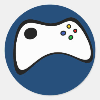 Game Controller Ronde Sticker