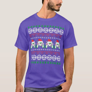 Game Controller Santa Hat Video Gaming Lelijk Chri T-shirt