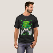 Game Controller Shamrock Gamer St Patricks Day Gam T-shirt (Voorkant volledig)
