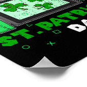 Game Controller Shamrock St Patricks Day Gamer spe Poster (Hoek)