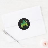 Game Controller Shamrock St Patricks Day Gamer spe Ronde Sticker (Envelop)