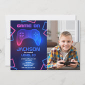 Game Controller Tiener Videospel Gamer Verjaardag Kaart (Voorkant)