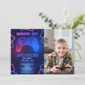 Game Controller Tiener Videospel Gamer Verjaardag Kaart (Staand voorkant)