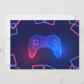 Game Controller Tiener Videospel Gamer Verjaardag Kaart (Achterkant)