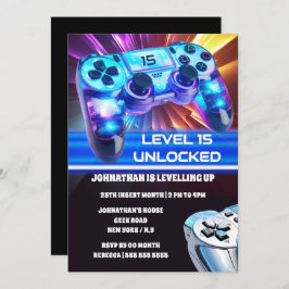 Game controller video games neon elke leeftijd gee kaart