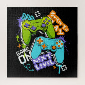 Game controllers Graffiti Gamen Geboren om te spe Legpuzzel (Verticaal)