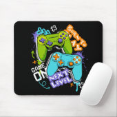 Game controllers Graffiti Gamen Geboren om te spe Muismat (Met muis)