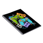 Game controllers Graffiti Gamen Geboren om te spe Notitieboek (Rechterzijde)