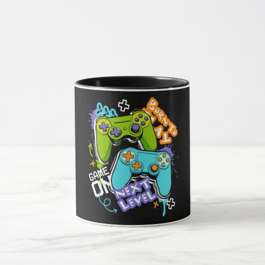 Game controllers Graffiti  Gaming Born To Play  Mok (Midden)