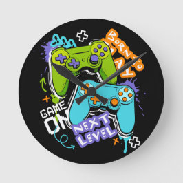 Game controllers Graffiti  Gaming Born To Play  Ronde Klok