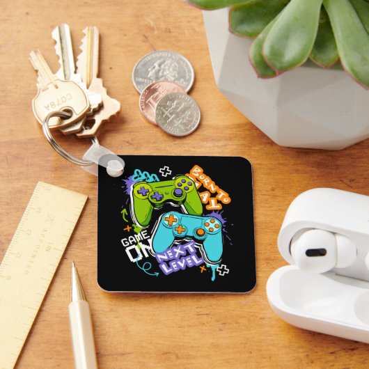 Game controllers Graffiti  Gaming Born To Play  Sleutelhanger (Bureau)