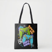 Game controllers Graffiti Gaming Born To Play Tote Bag (Voorkant)