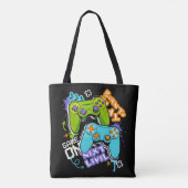 Game controllers Graffiti Gaming Born To Play Tote Bag (Achterkant)