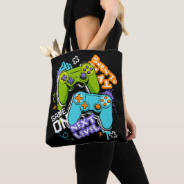Game controllers Graffiti  Gaming Born To Play  Tote Bag