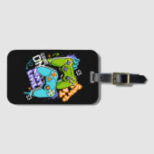Game controllers Graffiti Gaming Geboren om te sp Bagagelabel (Voorkant (horizontaal))