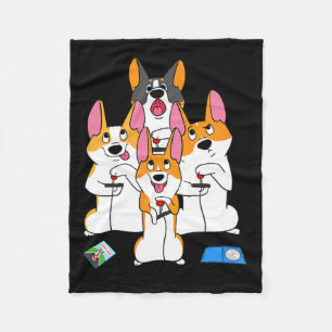 Game Corgi Videogame Grafische Gamer Meme Gaming Fleece Deken
