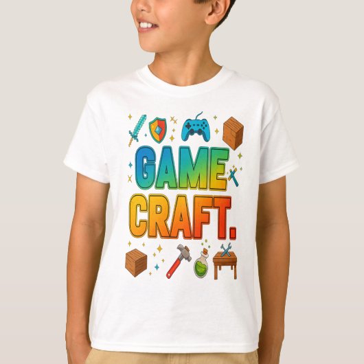 Game Craft Retro Gamer T-shirt (Voorkant)