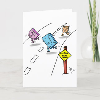 Game Crossing verlate verjaardagskaart Bedankkaart