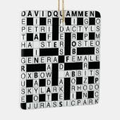 Game crossword WHITE EN ZWARTE keramische versieri Keramisch Ornament (Rechts)