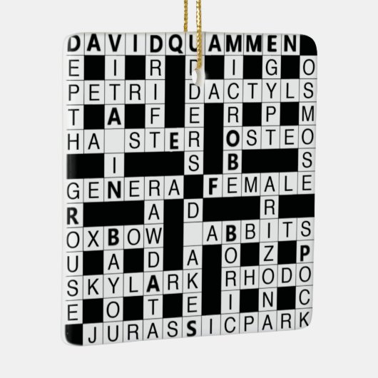 Game crossword WHITE EN ZWARTE keramische versieri Keramisch Ornament (Rechts)