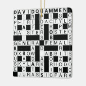 Game crossword WHITE EN ZWARTE keramische versieri Keramisch Ornament (Links)