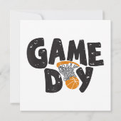 Game Dag Basketbal Grappige Jeugd Mannen Vrouwen S Kaart (Achterkant)