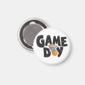 Game Dag Basketbal Grappige Jeugd Mannen Vrouwen S Magneet (Voorkant / Achterkant)