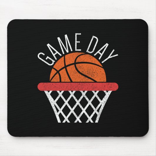 Game Dag Basketbal Liefhebber Basketbal Speler Fun Muismat (Voorkant)