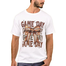 Game Dag Coquette Football Bow Flower