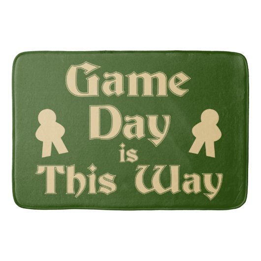 Game Dag Deze Weg Cool Bordspeler Slogan Badmat (Voorkant)