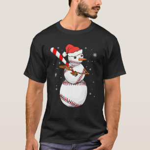 Game Dag Honkbal Sneeuwballen Sneeuw Kerstmis Pijn T-shirt