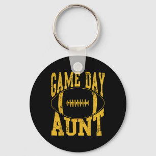 Game Dag Tante Geel Football Tante Sleutelhanger